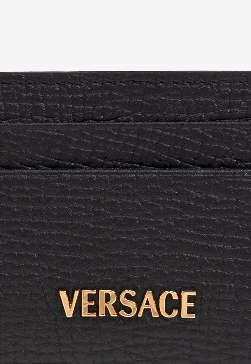 Versace Myth Bi-Fold Leather Cardholder Black DPN2467 1A13695-1B00V