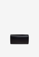 Balmain B-Buzz Leather Chain Clutch Black DN1ON197 LAVE-0PA