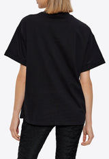 Balmain Kiss Embroidered T-shirt Black EF1EG125 PC74-EIM