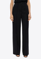 Balmain Straight-Leg Wool Pants Black EF1PO160 WC09-0PA