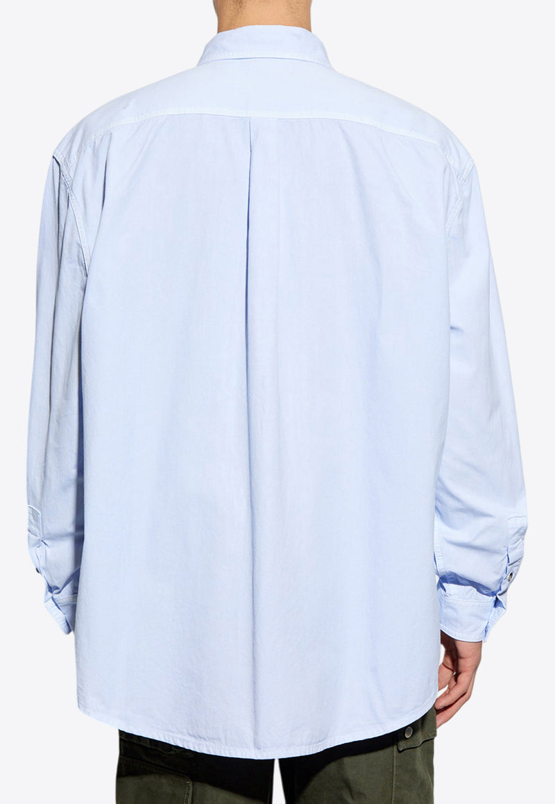 Loewe Long-Sleeved Shirt with Pockets Blue H526Y05WCJ 0-LIGHT BLUE