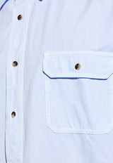 Loewe Long-Sleeved Shirt with Pockets Blue H526Y05WCJ 0-LIGHT BLUE