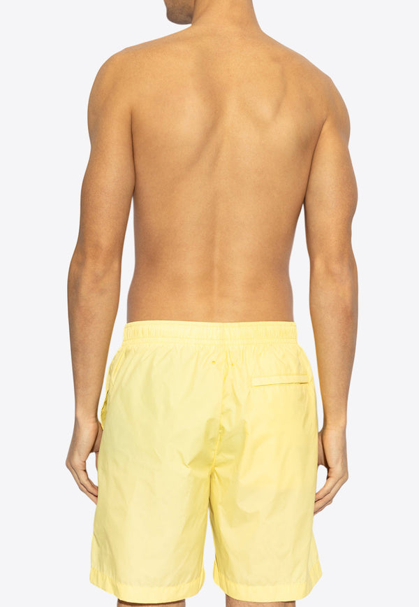 Givenchy Swim Shorts with Logo Signature  Yellow KĄPIELOWE BMA01 L1537-742