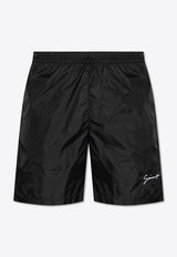 Givenchy Swim Shorts with Logo Signature  Black KĄPIELOWE BMA01 L1537-004