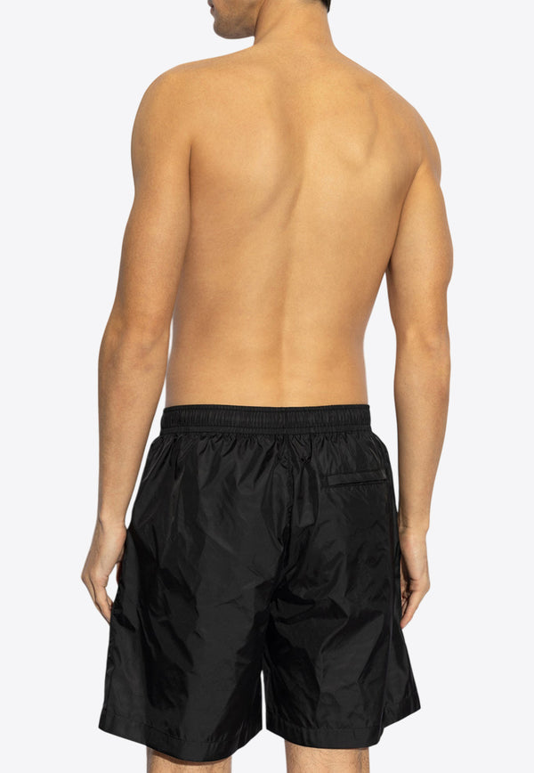 Givenchy Swim Shorts with Logo Signature  Black KĄPIELOWE BMA01 L1537-004