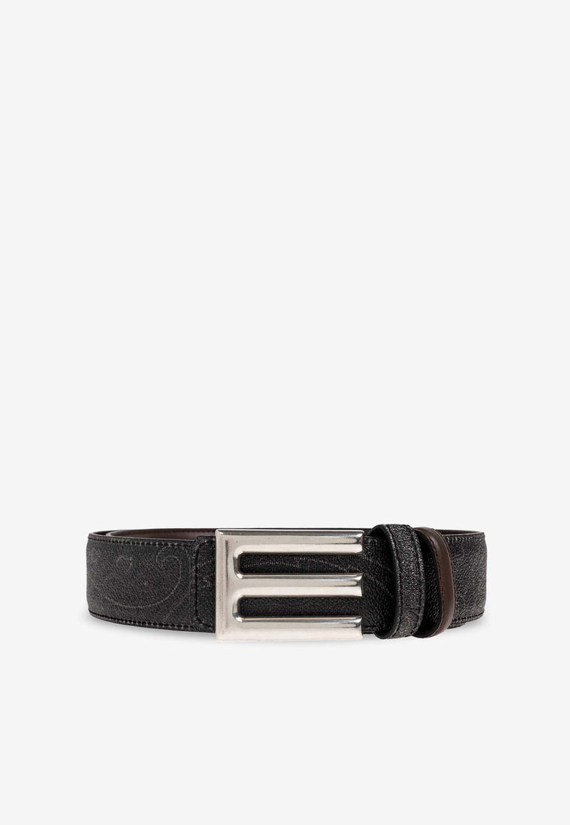 Etro Logo Buckle Reversible Belt Brown MP3D0001 AA063-M0019