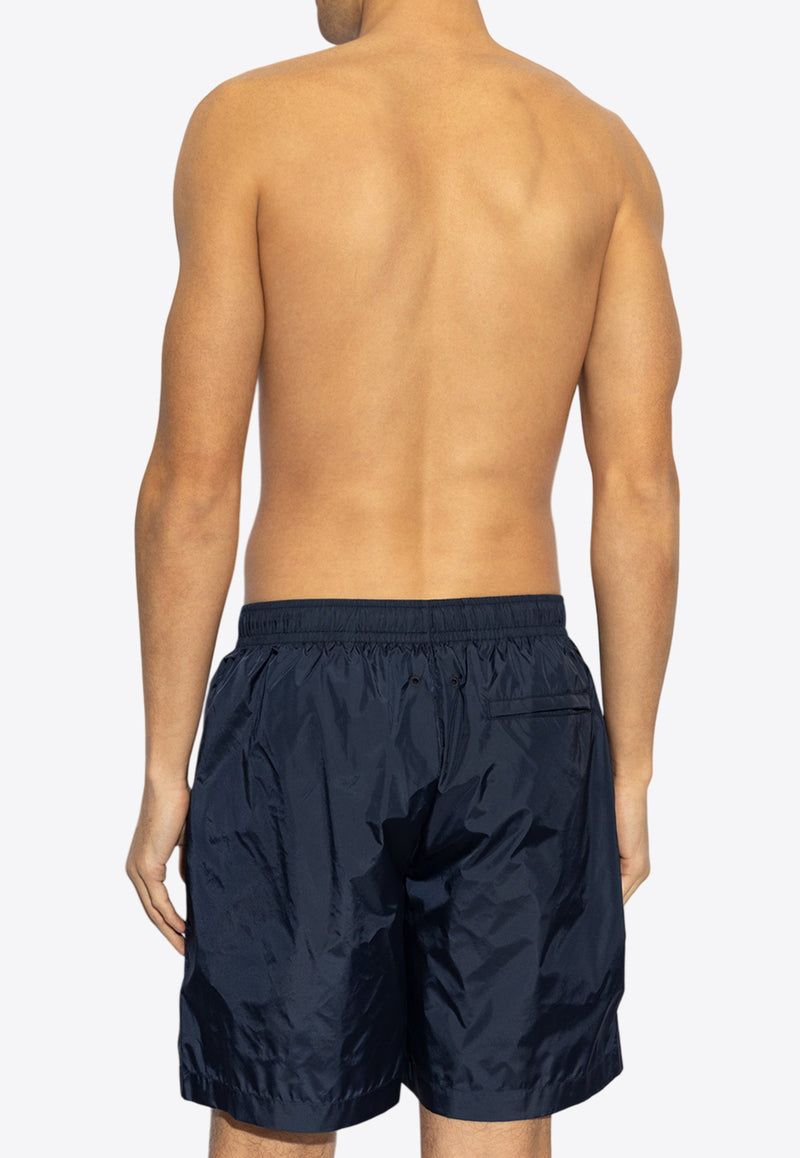 Givenchy Swim Shorts with Logo Signature  Navy KĄPIELOWE BMA01 L1537-401