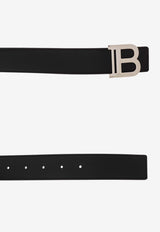 Balmain B-Belt in Smooth Leather Black EM1WJ000 LVTL-0PA