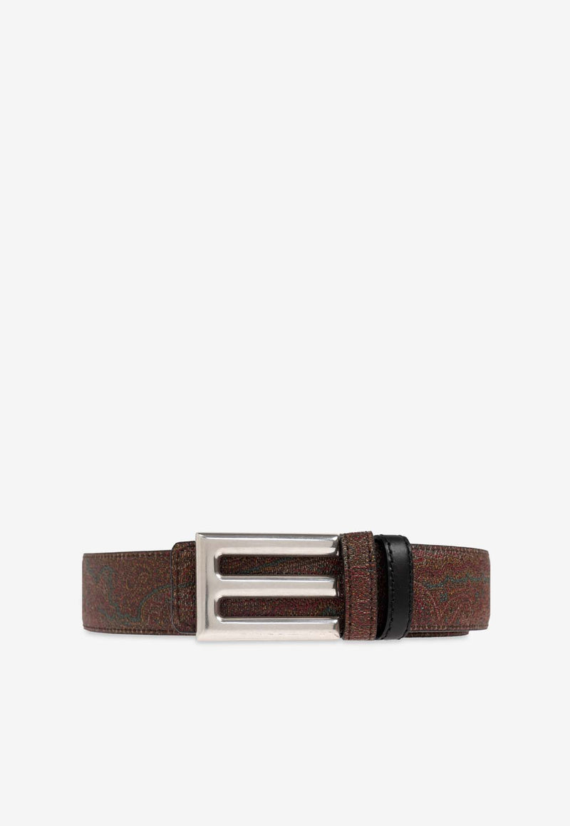 Etro Logo Buckle Reversible Belt Multicolor MP3D0001 AA063-N0000