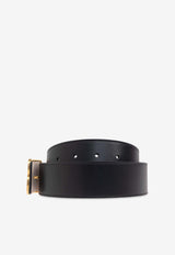 Balmain B-Belt in Smooth Leather Black EN1WJ002 LVTL-0PA