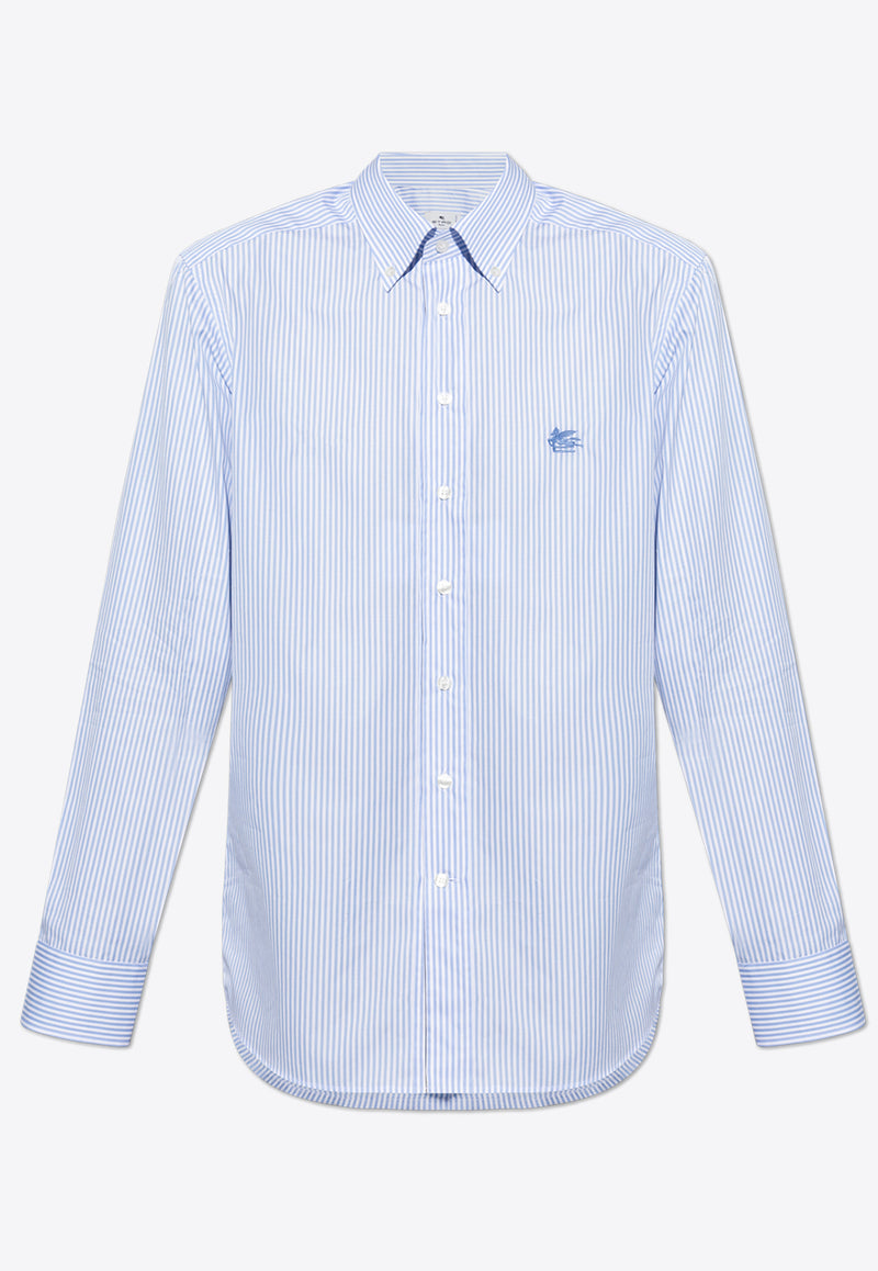 Etro Striped Long-Sleeved Shirt Light Blue MRIB0004 99TR575-S8460