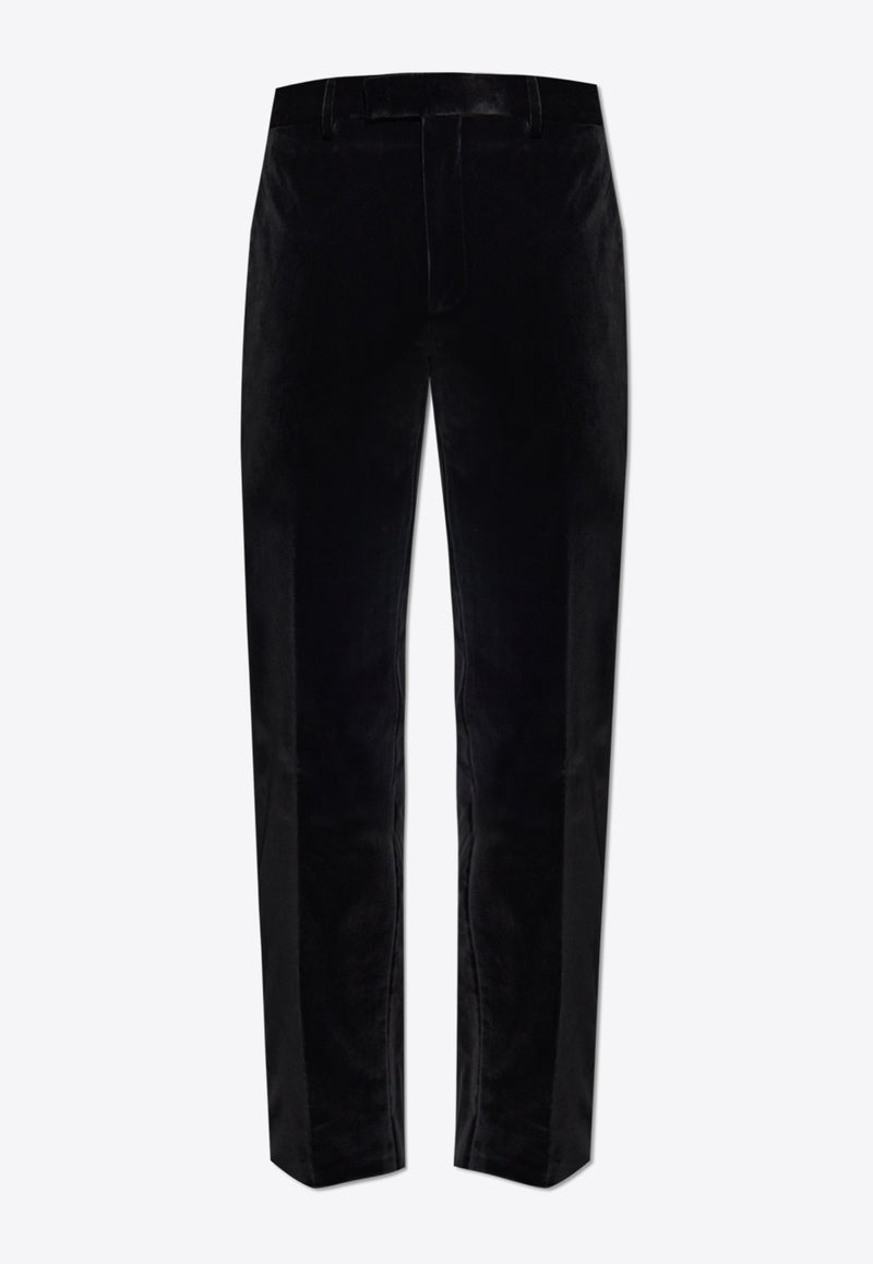 Etro Side Stripes Velvet Pants Black MREC0001 99TUEI1-N0000