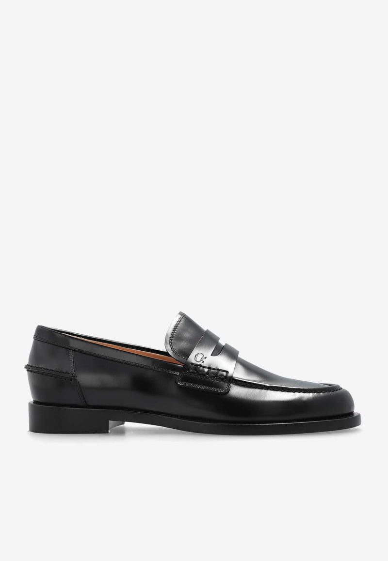 Gianvito Rossi Michael Calf Leather Loafers Black G25396 20CUO-DVDNERO