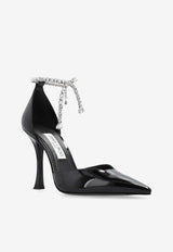 Jimmy Choo Stevie 100 Leather Pumps Black STEVIE 100 PAT-BLACK