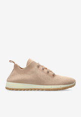 Jimmy Choo Velles Macaron Sequin Knit Sneakers Beige VELES BNV-X MACARON