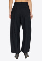 Loewe Barrel Wool Pants Black S359Y04XF5 0-BLACK