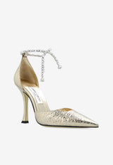 Jimmy Choo Stevie 100 Leather Pumps Gold STEVIE 100 GZB-GOLD