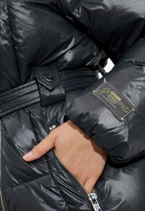 GANNI Zip-Up Puffer Jacket Black W0049 6866-052