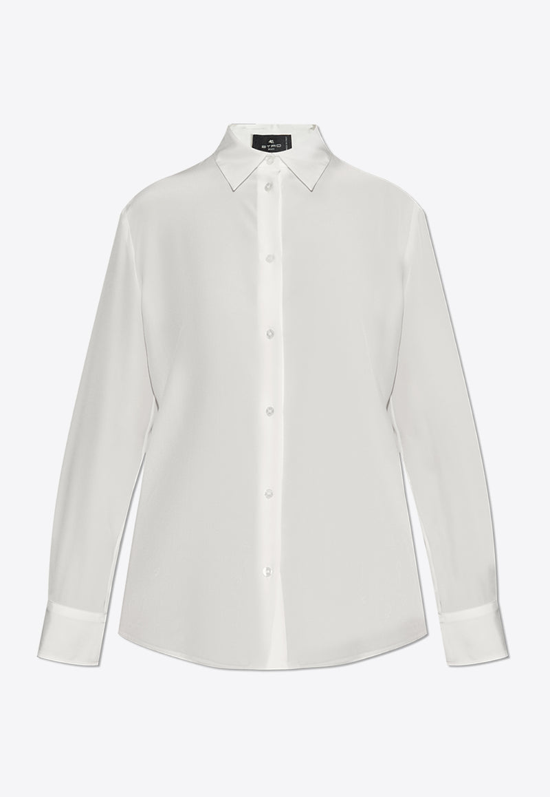 Etro Long-Sleeved Silk Shirt White WRIA0013 99TU1I0-W0001