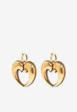 Etro Heart Drop Earrings Gold WF5A0029 AM018-G7611