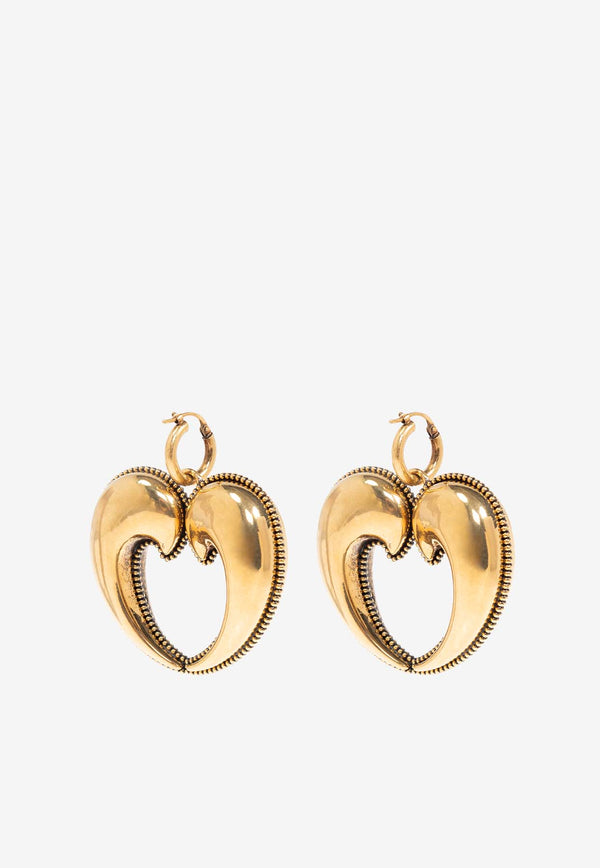 Etro Heart Drop Earrings Gold WF5A0029 AM018-G7611