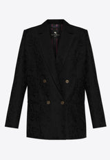 Etro Essential Double-Breasted Blazer Black WRCA0070 99TJEA6-N0000