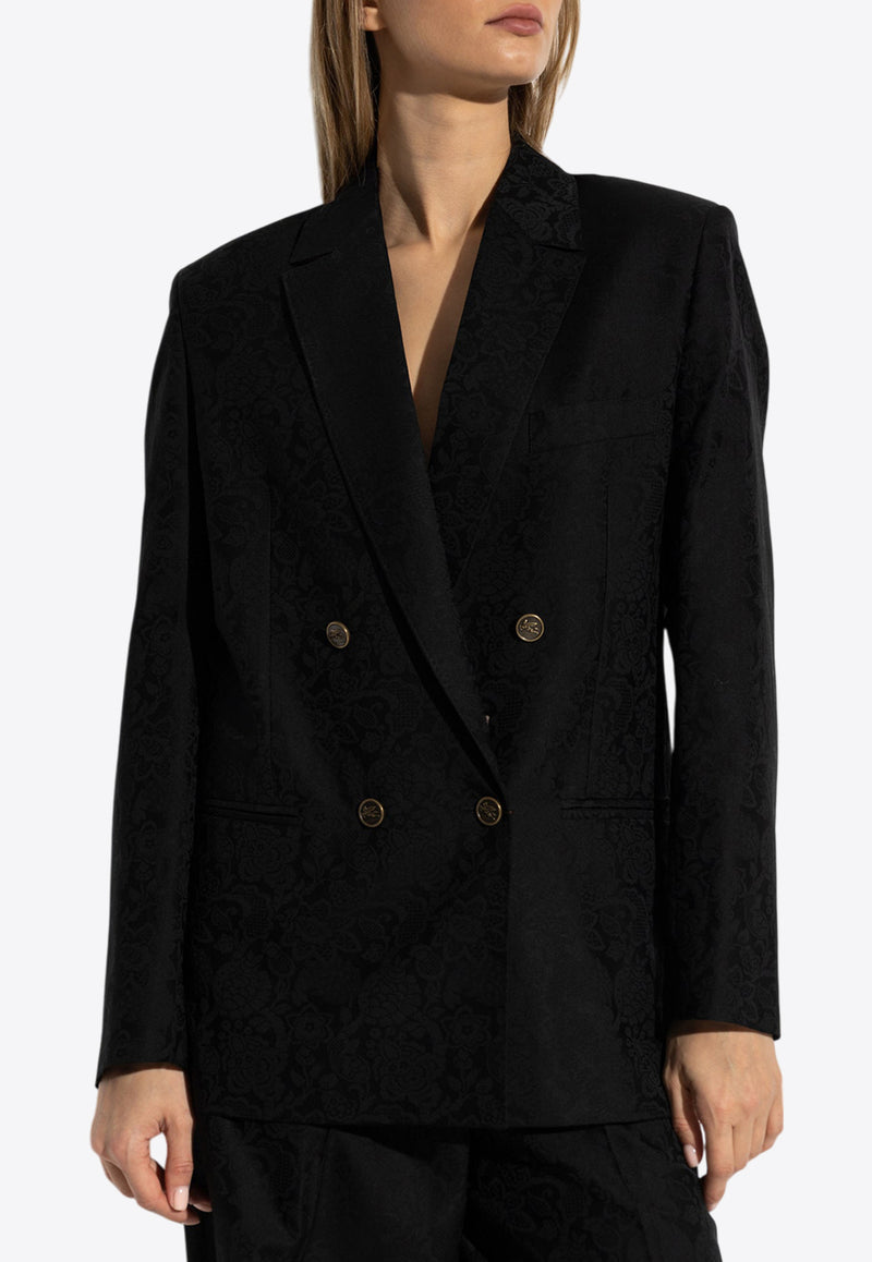 Etro Essential Double-Breasted Blazer Black WRCA0070 99TJEA6-N0000