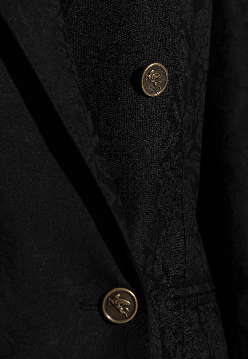 Etro Essential Double-Breasted Blazer Black WRCA0070 99TJEA6-N0000