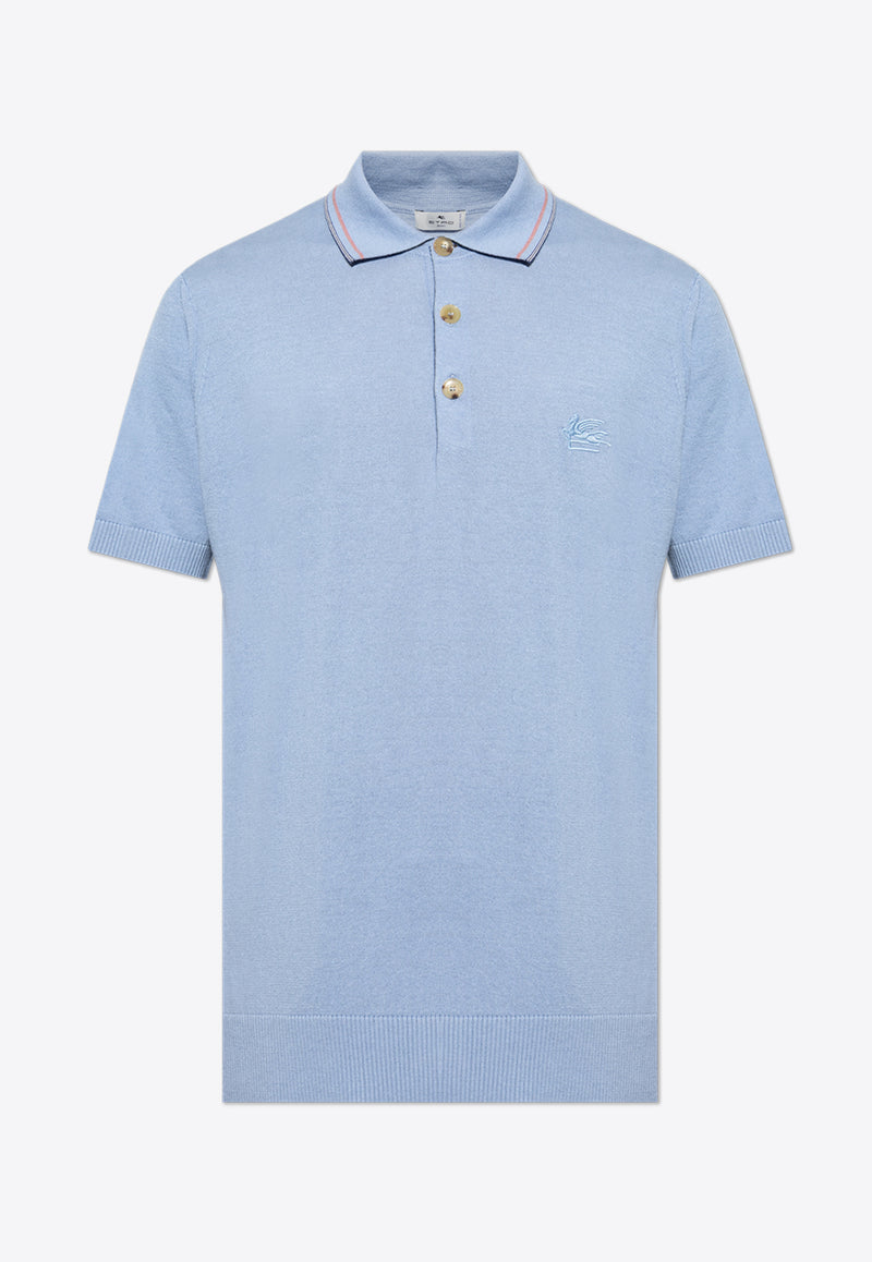 Etro Pegaso Embroidered Polo T-shirt MRKF0004 AU067-B3784