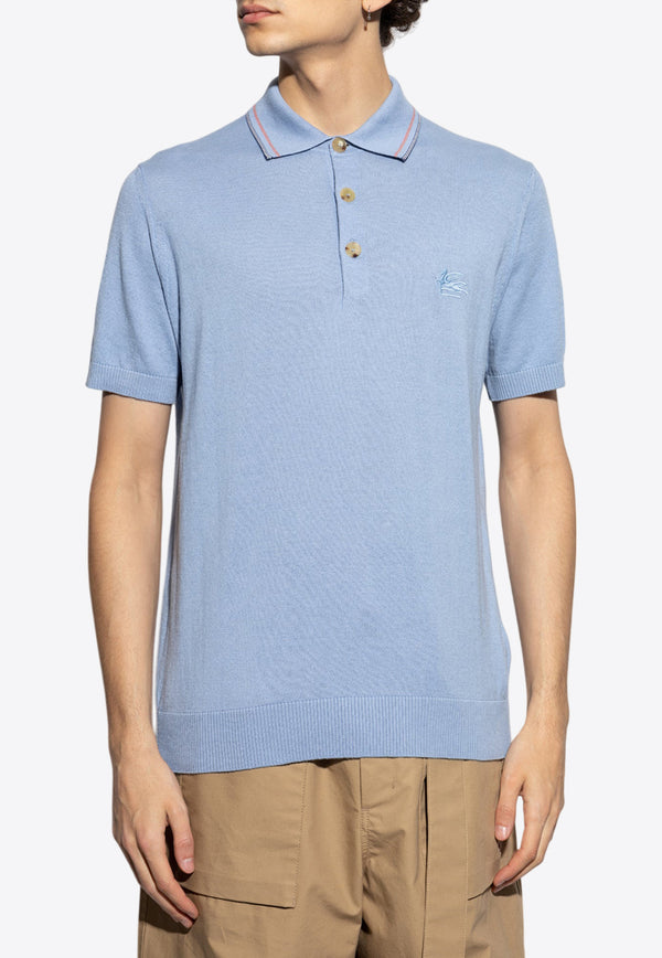 Etro Pegaso Embroidered Polo T-shirt MRKF0004 AU067-B3784