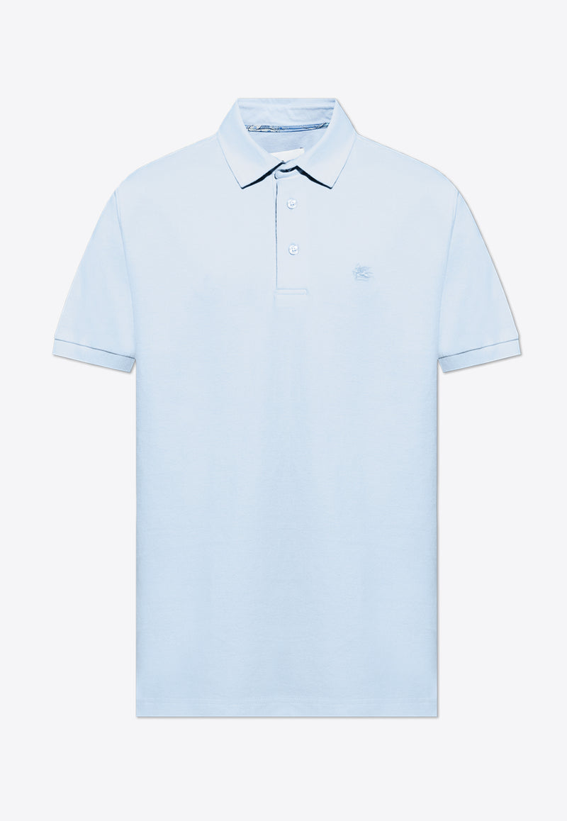 Etro Pegaso Embroidered Polo T-shirt MRMD0006 AJ264-B0143