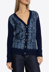 Etro Scarf Motif Button-Up Cardigan WRKE0182 AV625-B4401