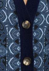 Etro Scarf Motif Button-Up Cardigan WRKE0182 AV625-B4401