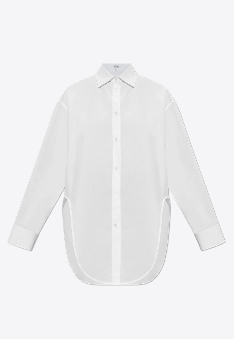 Loewe Slits Long-Sleeved Shirt White S359Y05XCV 0-WHITE