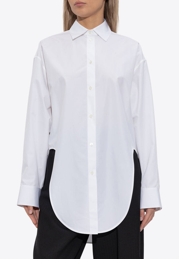 Loewe Slits Long-Sleeved Shirt White S359Y05XCV 0-WHITE