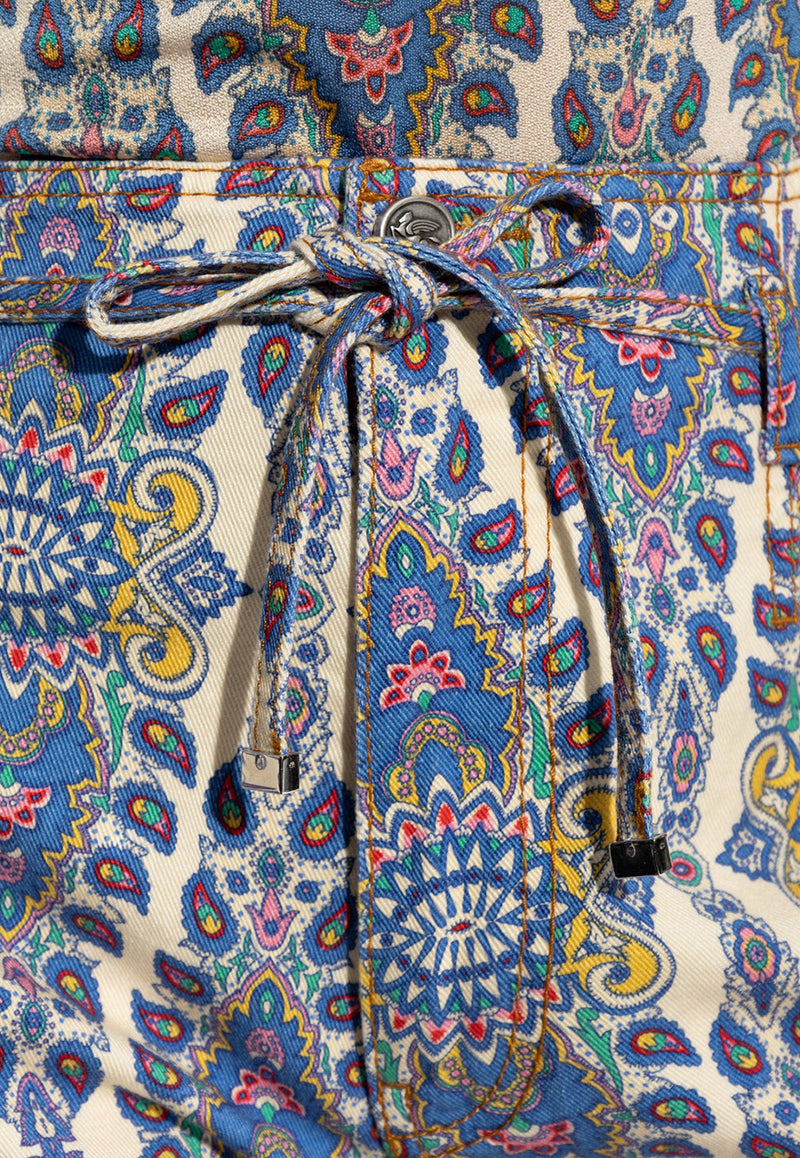 Etro Colorful Pattern Jeans Blue WRNB0006 AV621-X0800