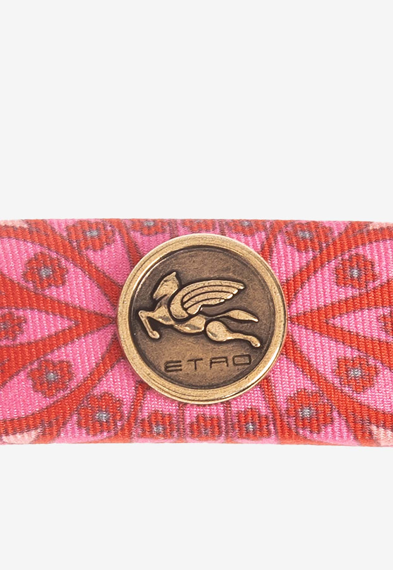 Etro Logo-Plaque Hair Clip Pink WF6B0003 AT257-X0872