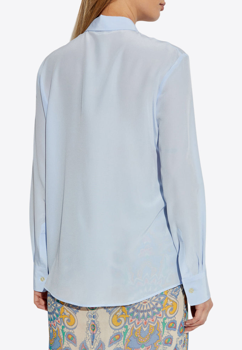 Etro Silk Buttoned Shirt Light Blue WRIA0013 99TU1I0-B1581