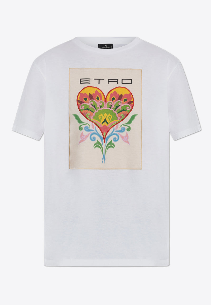 Etro Graphic Print T-shirt White WRMA0005 AK787-W0111