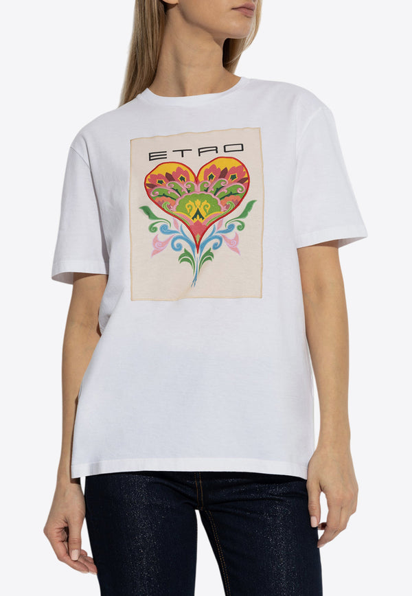 Etro Graphic Print T-shirt White WRMA0005 AK787-W0111