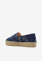 Etro Paisley Jacquard Platform Espadrilles Navy  WS4G0002 AD278-S9090