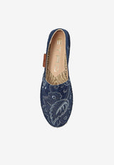 Etro Paisley Jacquard Platform Espadrilles Navy  WS4G0002 AD278-S9090