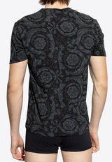 Versace Barocco Print Crewneck Undershirt 1000959 1A11188-5B050