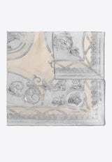 Versace La Coupe des Dieux Print Silk Scarf 1001600 1A13785-5E450