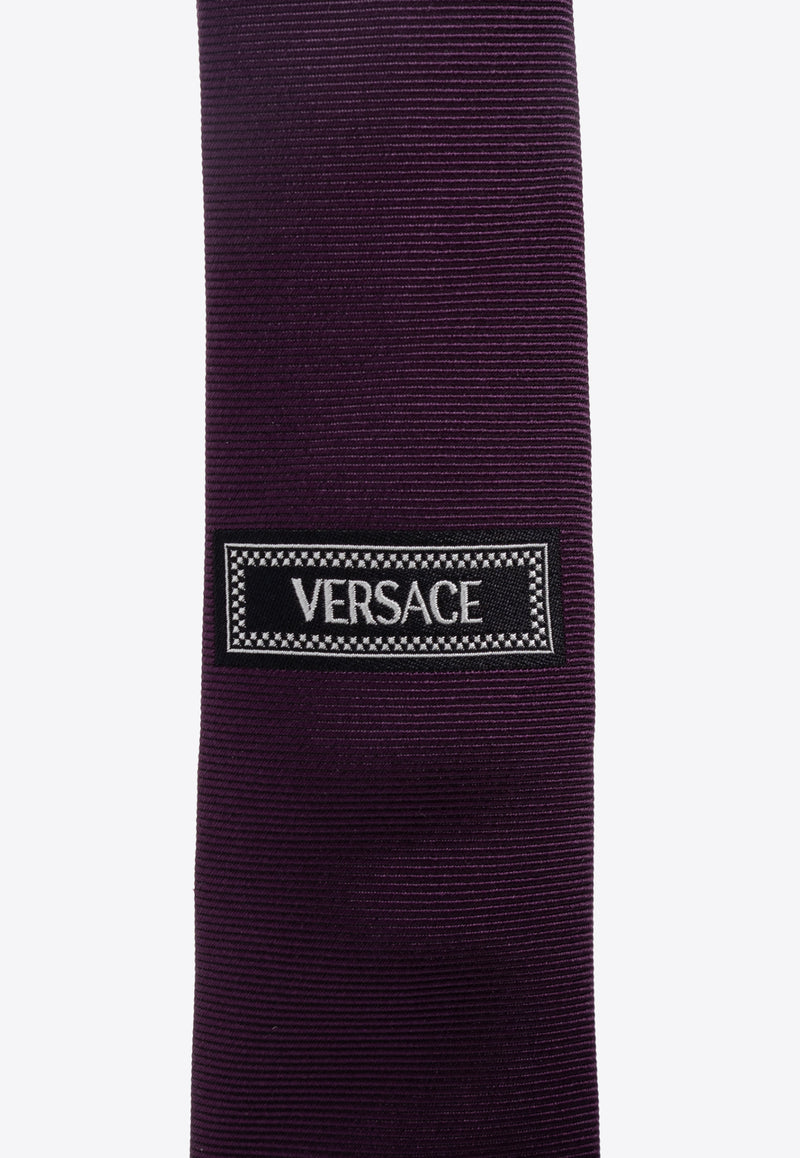 Versace 90s Vintage Logo Label Silk Tie 1007310 1A09997-2LD20