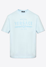 Versace Never Forget Logo Print Crewneck T-shirt 1013302 1A13421-2VF50