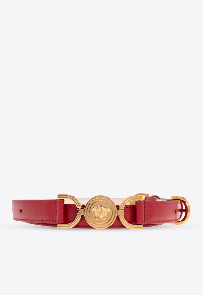 Versace Medusa 95 Leather Belt 1014415 DV3T-1RB3V