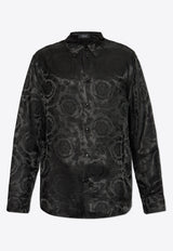 Versace Barocco Jacquard Button-Up Shirt 1017398 1A10070-1B000