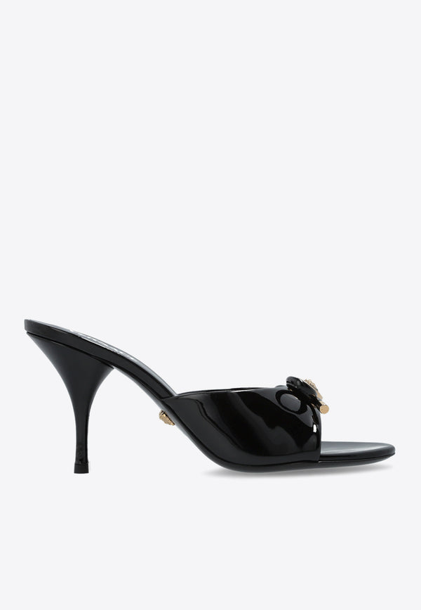 Versace Opera 85 Bow Patent Mules 1018239 D2VE-1B00V