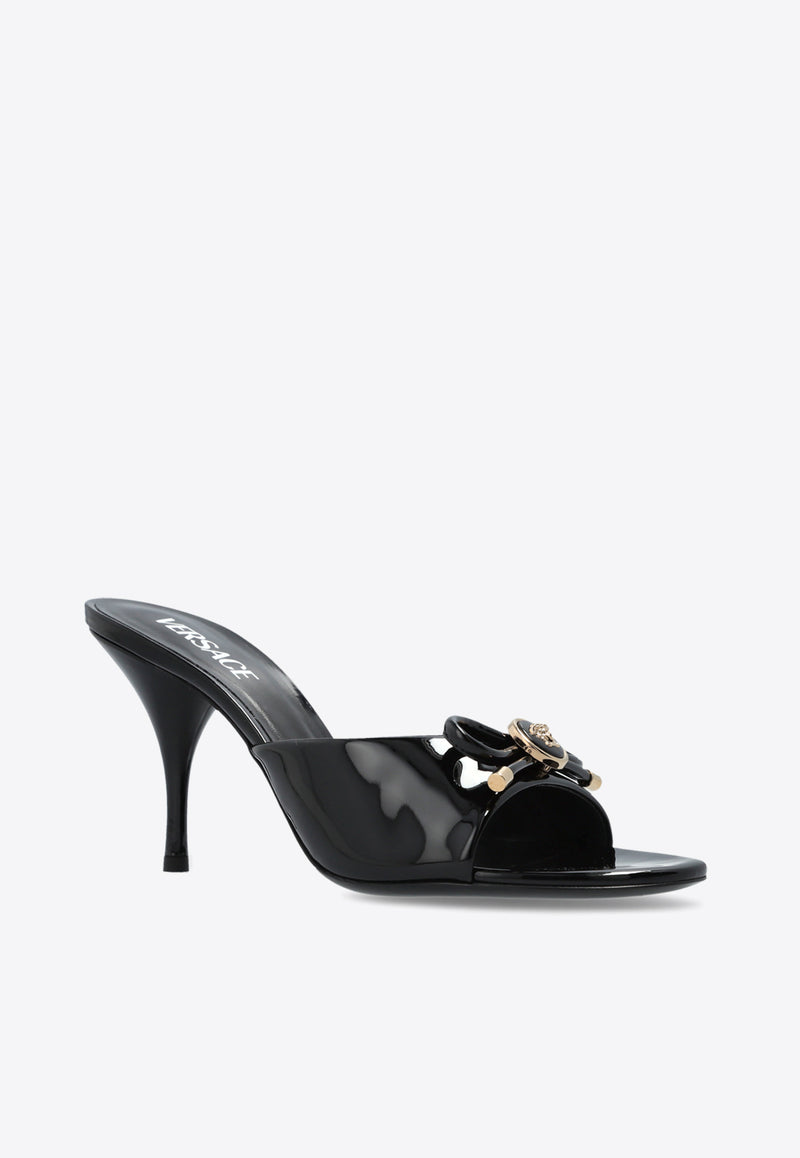 Versace Opera 85 Bow Patent Mules 1018239 D2VE-1B00V